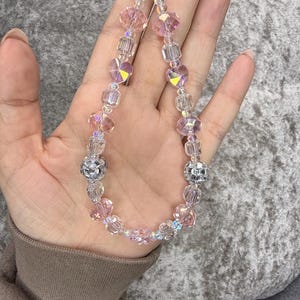 Glass beaded phone charm/ accessory/ lanyard