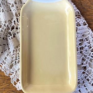 8&quot; Vintage Style Yellow Ceramic Mason Jar Spoon Rest/ Trivet, Country Kitchen Decor