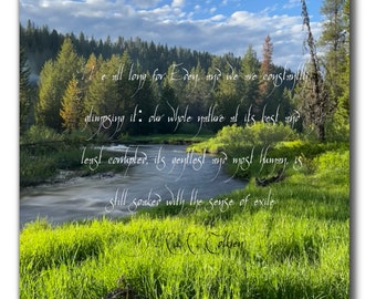J. R. R. Tolkien Inspirational Quote.  &quot;We all long for Eden...&quot; Digital Download.