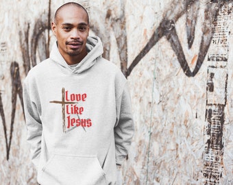 Sweat à capuche NUBLEND® Love Like Jesus pour homme