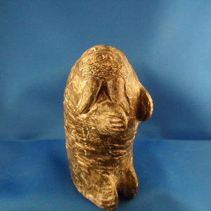 A Wolf Original Canadian Inuit Style Large Walrus