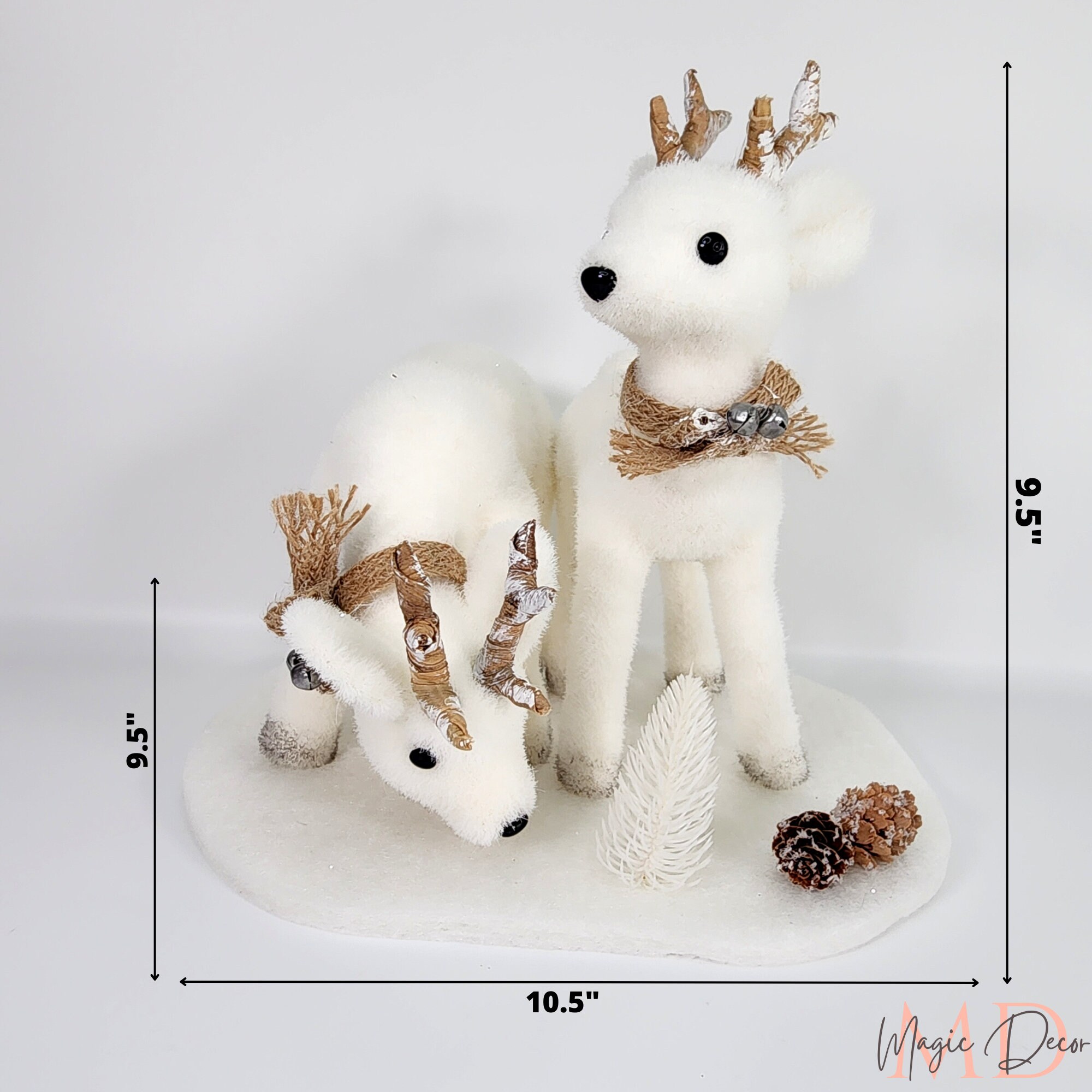 White Deer Christmas Decoration 