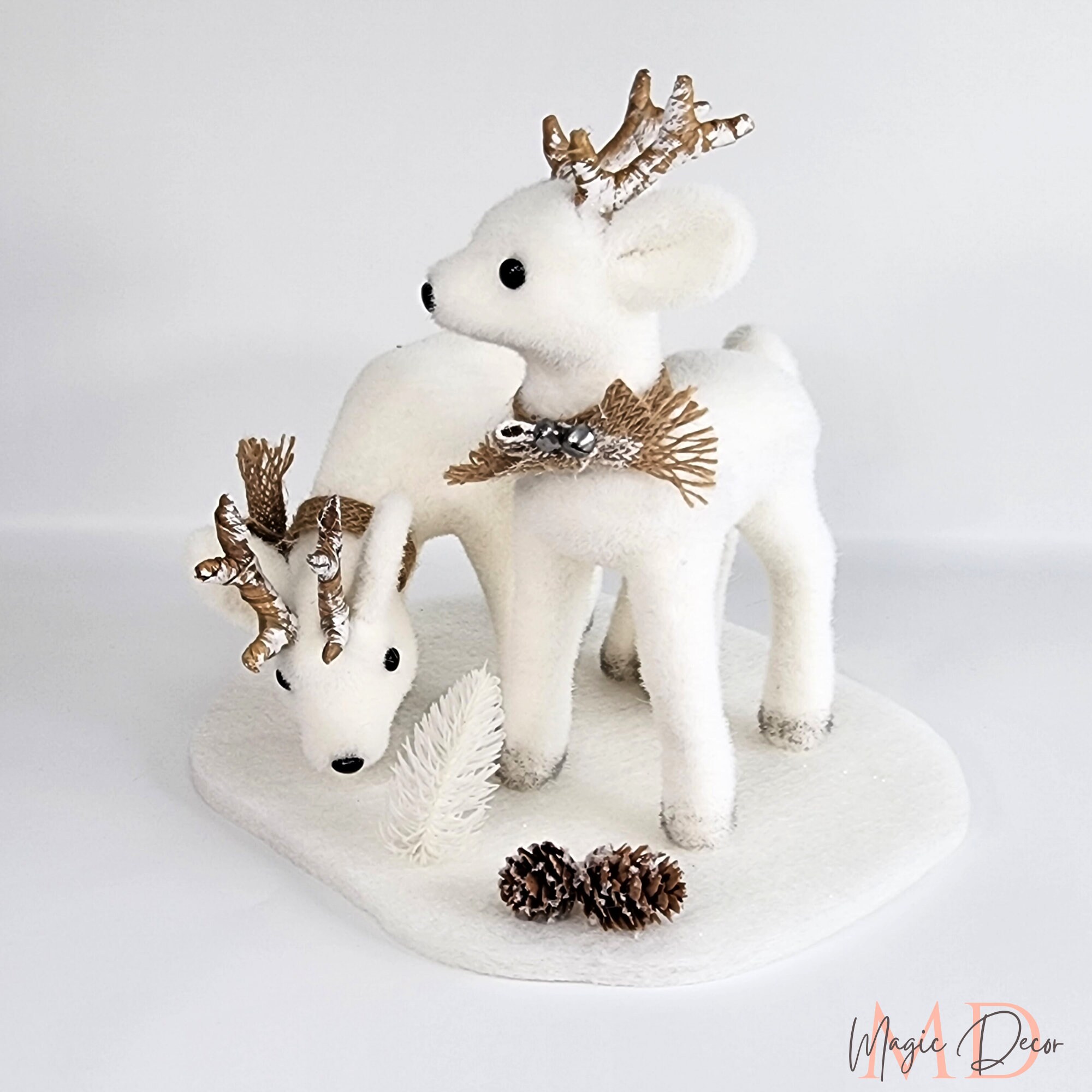 White Deer Christmas Decoration 