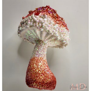 Wild Mushroom Glitter Ornament