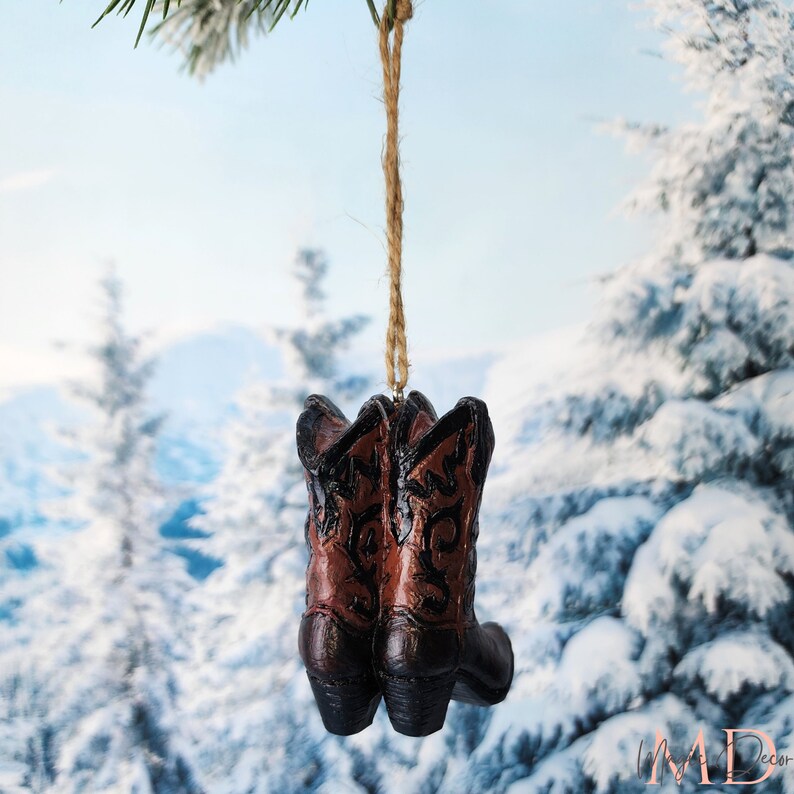Cowboy Boots Ornament, Cowboy Boots for Christmas Tree, Western