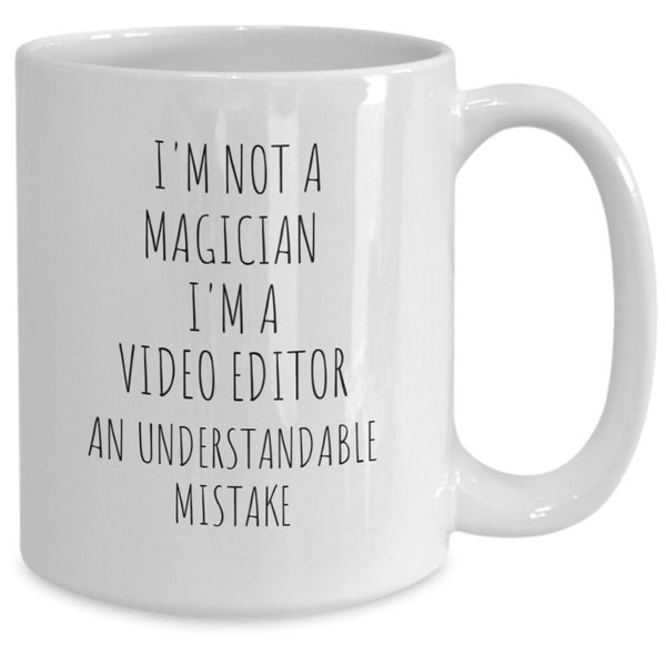 Video Editor Mug, Gift Ideas for Video Editor, Funny Video Editor Coffee Cup