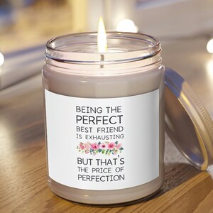 Gift For Best Friend From Best Friend, Sarcastic Birthday Present For Best Friend, Funny Scented Candle, 9oz