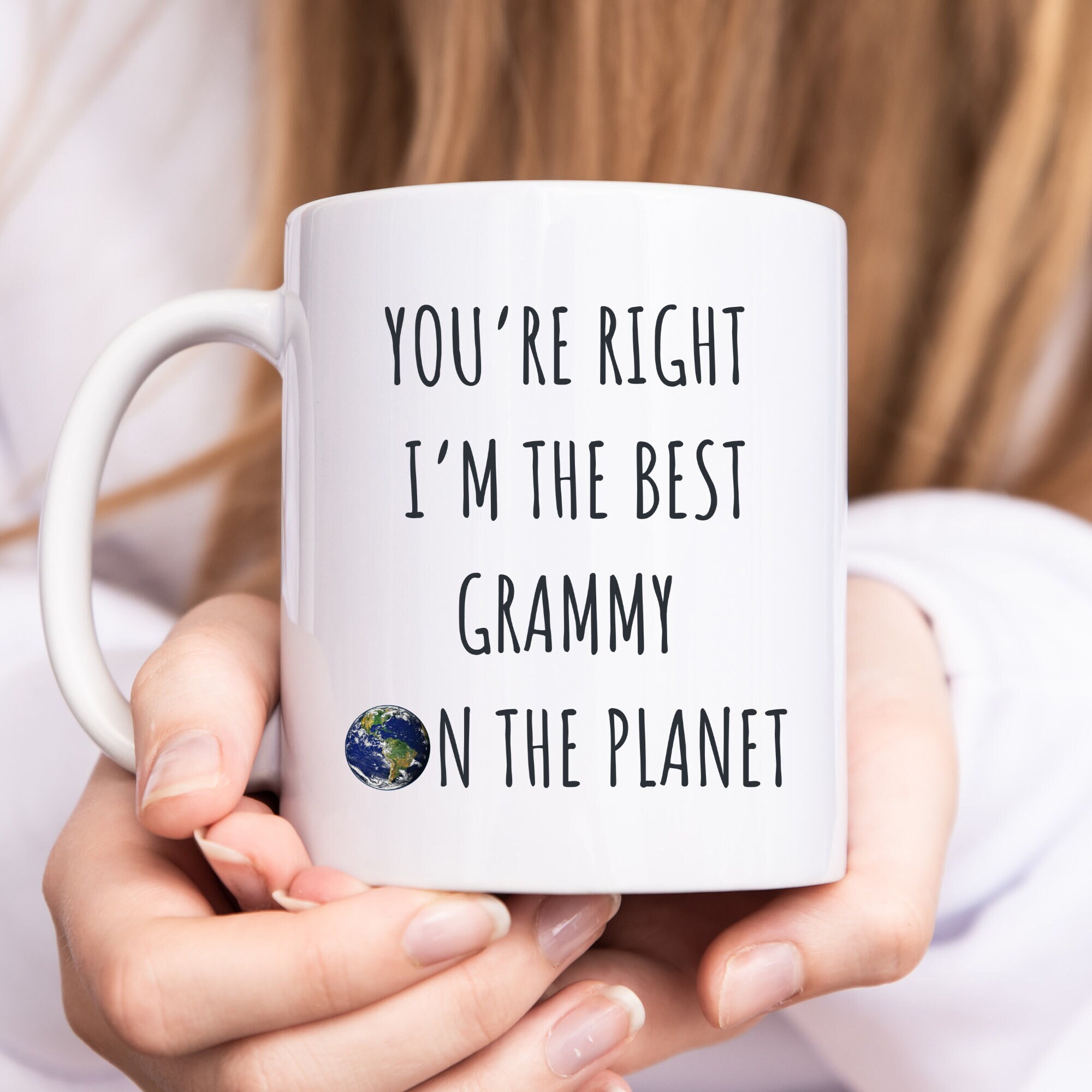 Funny Grammy Ceramic Mug - 11 Oz Gift For Grandma From Grandchildren For Christmas & Mother's Day