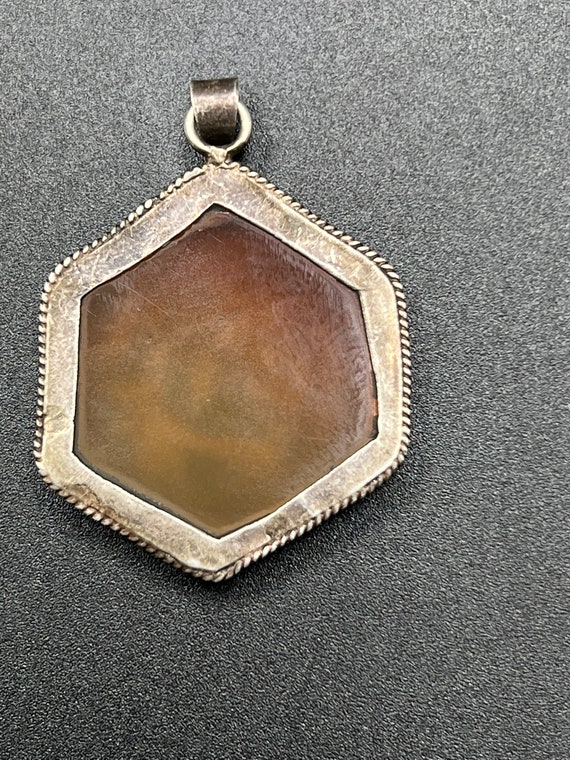 Ancient Medieval Intaglio Seal Agate Stone Pendant - image 3