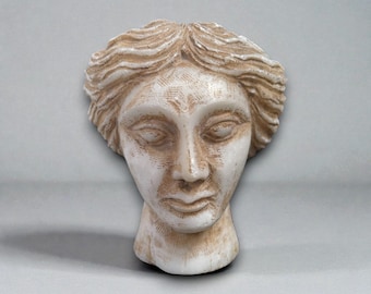 ギリシャの若者の胸像、大理石の台座付き古代様式彫刻 - Etsy 日本