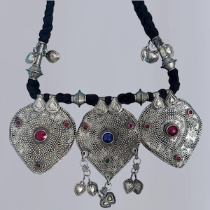 Afghanische Tribal-Choker | Vintage Kuchi Schmuck | Boho Statement Halskette