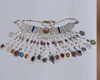 ヴィンテージシルバーベルズクチチョーカー：アフガニスタントライバル