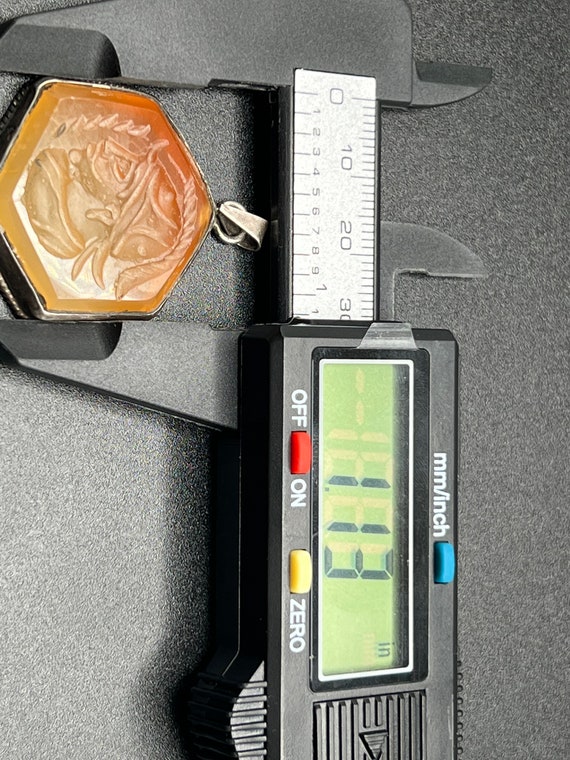 Ancient Medieval Intaglio Seal Agate Stone Pendant - image 7