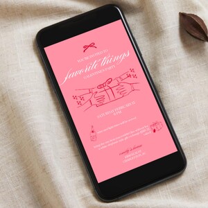 Galentine's Day Invitation: Favorite Things Gift Exchange (Digital Download)