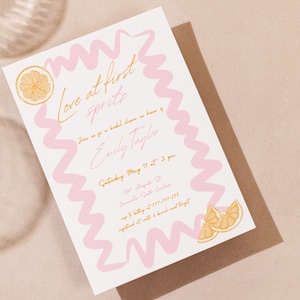 Aperol Spritz Bridal Shower Invitation: Citrus Theme (Digital Download)