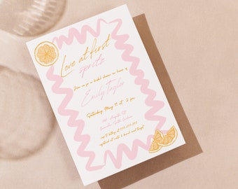 Aperol Spritz Bridal Shower Invitation: Citrus Theme (Digital Download)