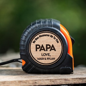 No one measures up, Personalized Tape Measure, Gift for Papa, Gift for Grandpa, Grandparent Gift, Carpenter Gift, Father&#39;s Day Gifts, PAPA
