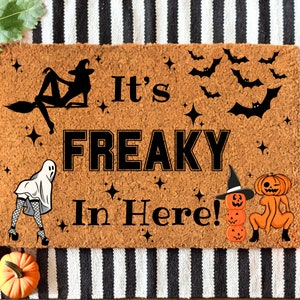 Lustige Halloween-Fußmatte Halloween-Dekor, lustige Fußmatte für Halloween, Halloween-Fußmatte, Willkommensmatte, lustige Fußmatte, es gibt einige Horrors