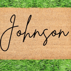 Customized Name Doormat, Custom Doormat with Name, Doormat with Name, Custom Name Doormat for Porch, Personalized Decor, Personalized Gift