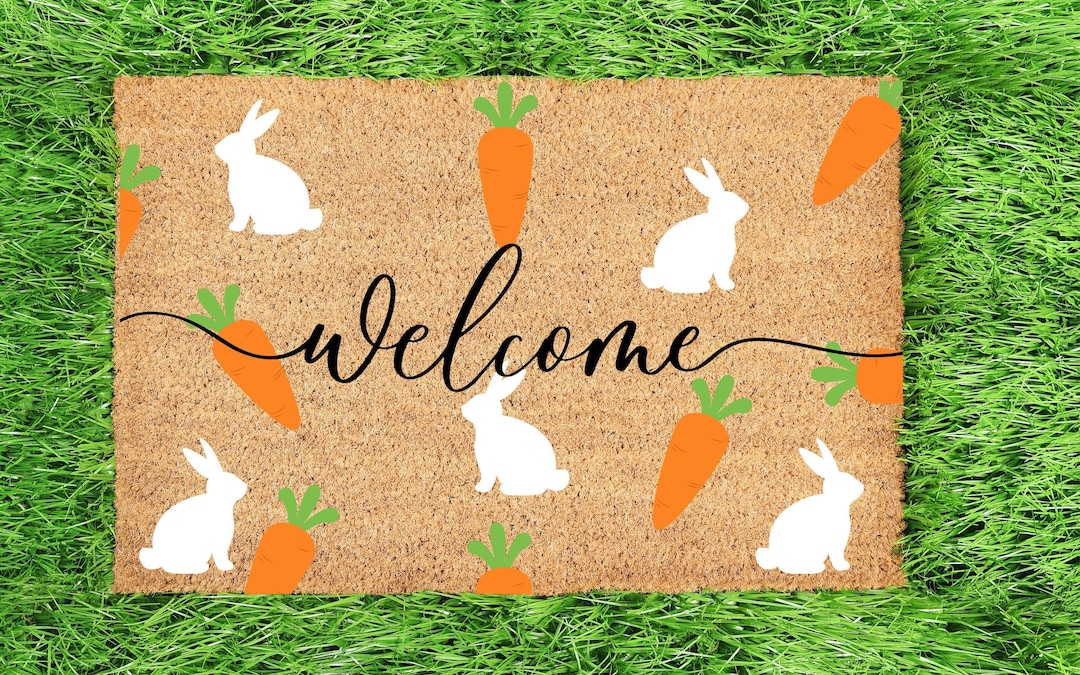 Doormat for Easter, Easter Coir Doormat, Easter Decorations