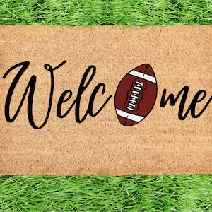 Fall and Football, Fall Door Mat, Porch Rug, Fall mats, front porch de –  GlitterGiftsAndMore