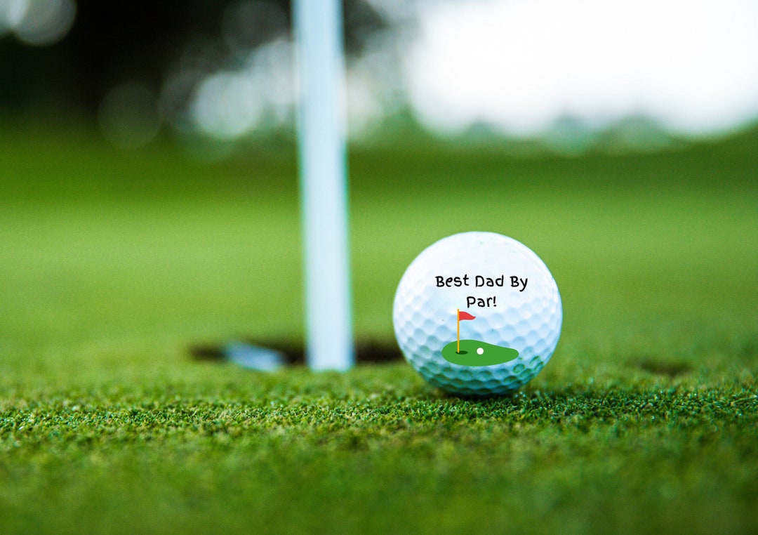 Best Dad by Par Golf Ball Father's Day Golf Gift Golf Etsy
