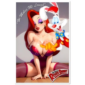 Jessica Rabbit "Mi fa ridere" Stampa 16" X 24" su carta semilucida