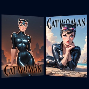 Cat Woman - Selina Kyle Print on Semi-Glossy Paper