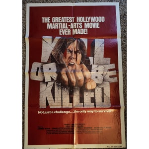 Authentic Kill Or Be killed Movie Poster 1980 - Shipped Folded