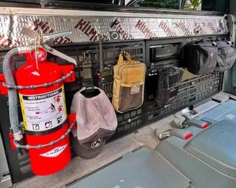 Toyota Tacoma Access Cab MOLLE Panel: Tactical Gear Storage (2005-2023) Made in USA