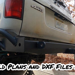 80 Series Land Cruiser Rear Bumper Build Plan and DXF Files