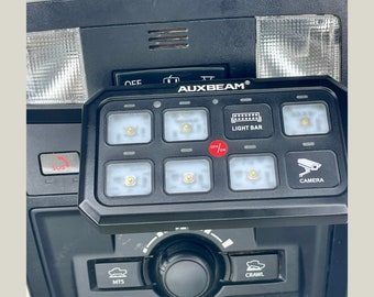 Consola de techo auxiliar de 8 bandas XL para Toyota Tacoma de tercera generación, accesorios para automóvil Overland