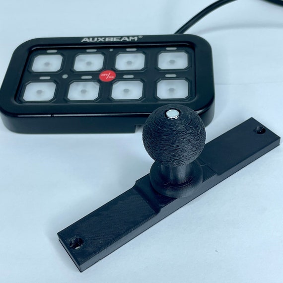 6-Gang Switch Panel Mount For Auxbeam – Fits Ford F150 F250 F350 2015-2022, Left Of Steering Wheel