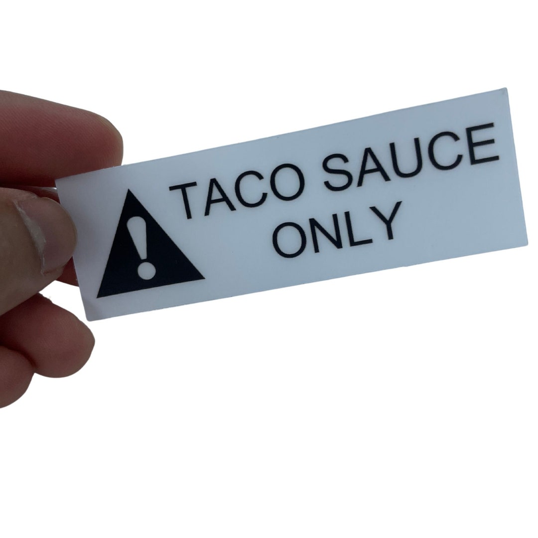 Toyota Taco Sauce Only Sticker Etsy