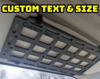 Customized Universal MOLLE Panel Sun Visor Custom Size and Text Overland