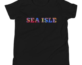 Sea Isle City Jersey Shore Youth Short Sleeve T-Shirt, New Jersey Beach Vacation Outfit, Matching Family Tees