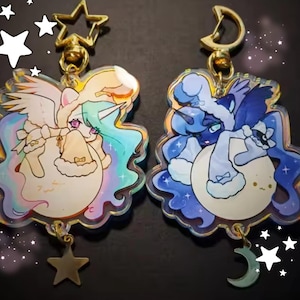 Meine kleinen Pony-Anhänger von Prinzessin Celestia und Prinzessin Luna