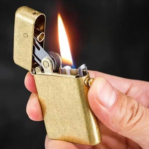 ZORRO Pure Copper Lighter Vintage Kerosene Lighter Personalized Lighters for Men Cigarette Cool Lighter for Fathers Day & Christmas Gift