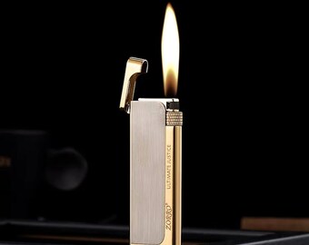 ZORRO Zuiver Koper Aansteker Ultra Dunne Kerosine Aansteker Vintage Aanstekers voor Mannen Sigaret Cool Aansteker voor Vaderdag & Kerstcadeau
