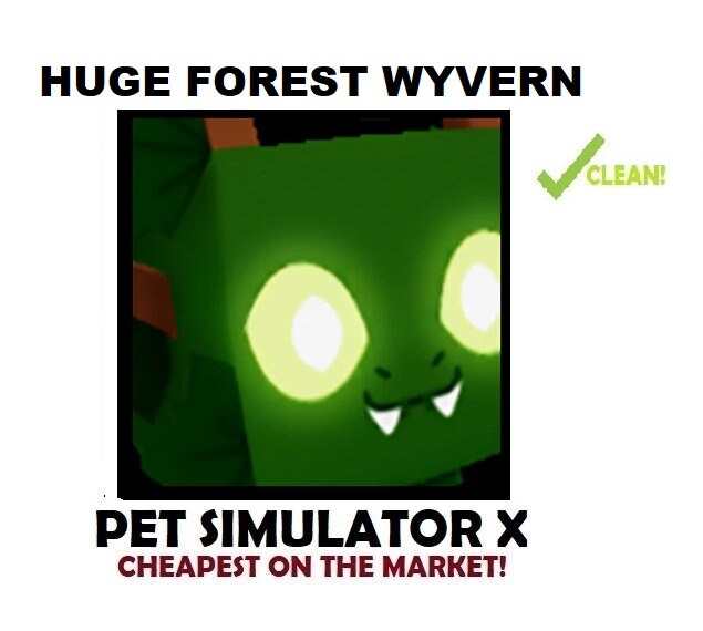 Pet Simulator X Huge Forest Wyvern Etsy