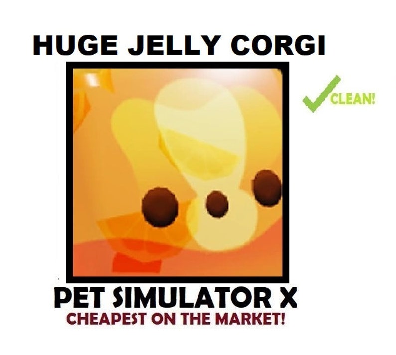 Pet Simulator X Huge Jelly Corgi - Etsy