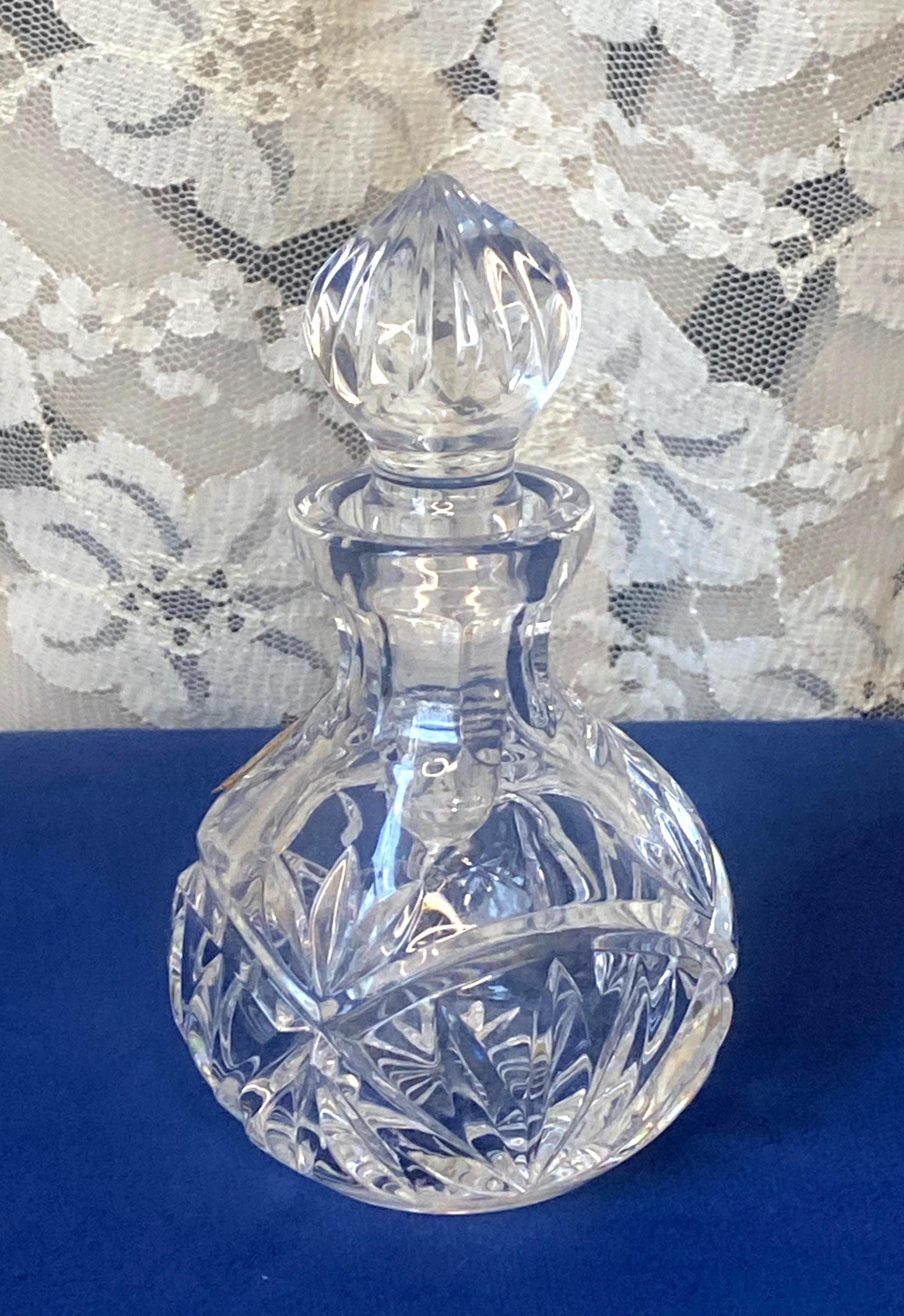 Lead Crystal Cut Glass Decanter - Etsy display picture 1