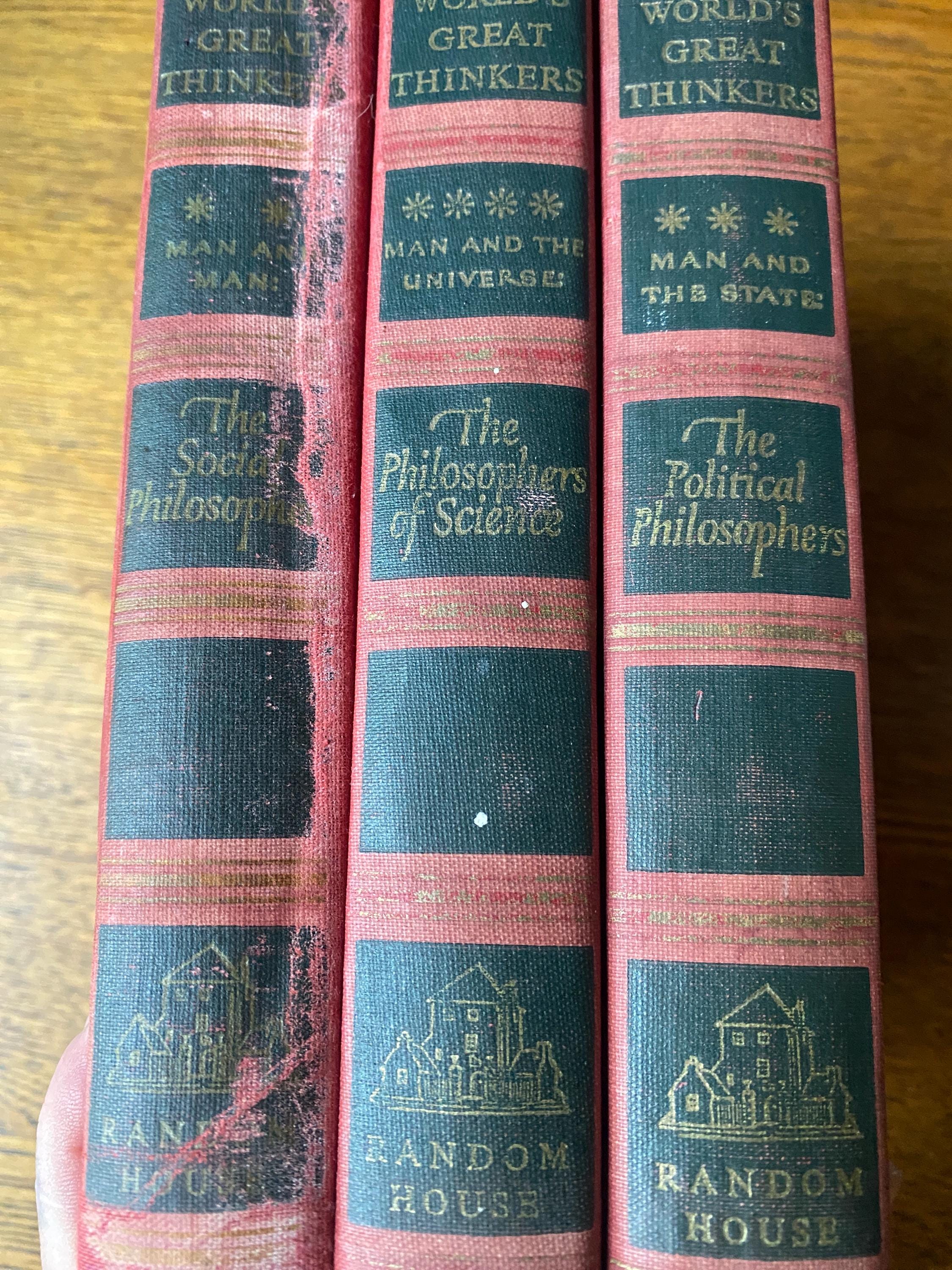 フランス 仏語　洋書 ヴィンテージ アンティーク 哲学 ヴィンテージの赤いアンティーク哲学書3冊 - Etsy 日本
