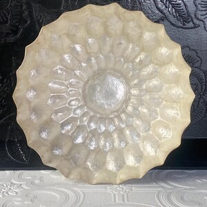 Vintage 10&quot; Large Capiz Shell Bowl, Vintage Decor Bowls