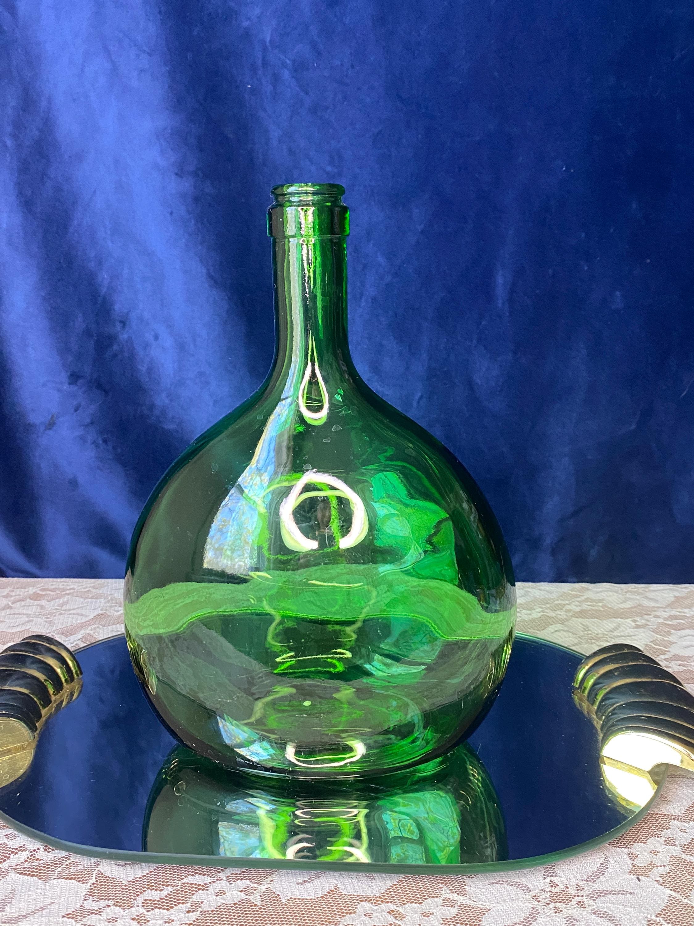 Vintage Bottle Large Green - Etsy Canada