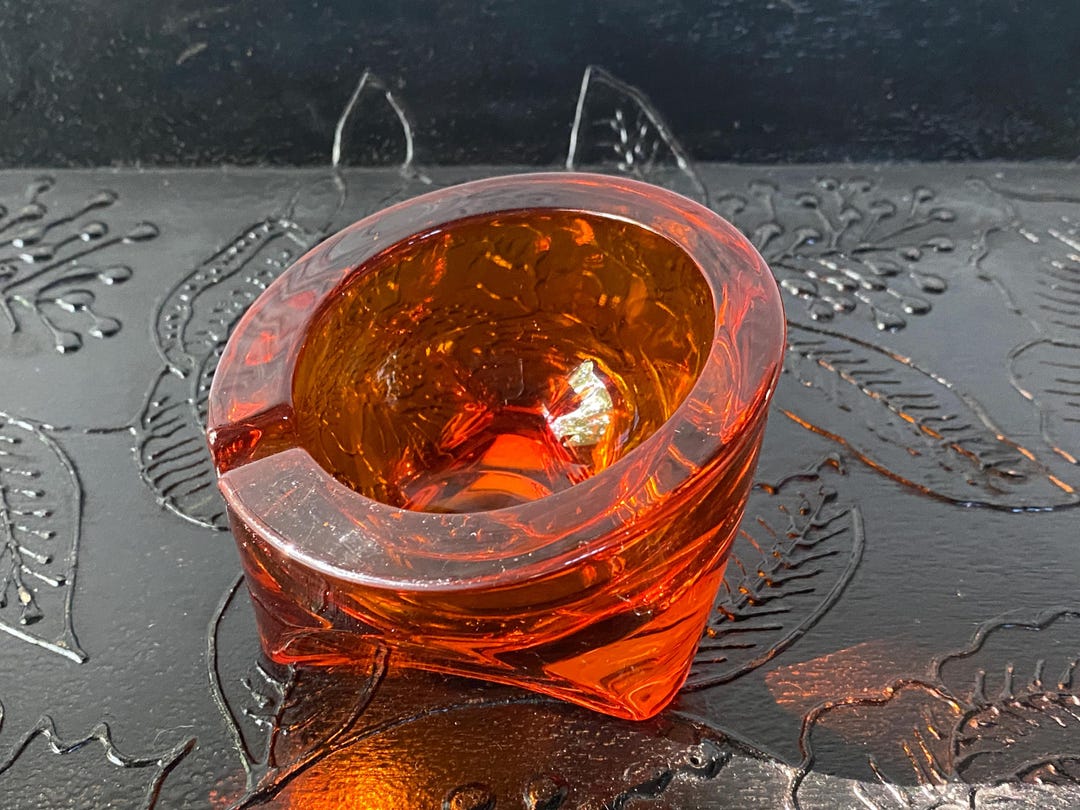 Vintage MCM Viking Orange Orb Ashtray Catch-all Planter - Etsy