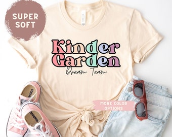 Kinder Team Tshirt Back to School shirt Grade Level tee for Teachers First Grade Second Grade Third Grade Fourth Fifth Grade shirt
