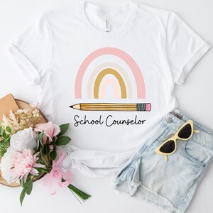 School Counselor Shirt, Gift for School Counselor, Therapist tee, Tean Shirt, Beginning of school gift, Gift for her Bella Canvas