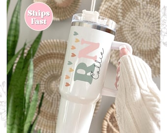 Custom Nurse 40oz Tumbler with Handle Personalized Nurse Appreciation RN Grad Gift LPN Gift for Nurse Tumbler Nurse Thank You Travel Mug