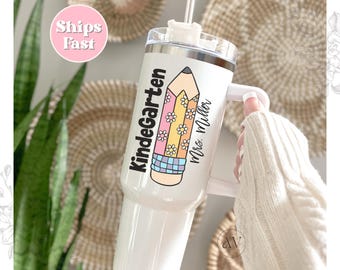Personalized Teacher 40oz Tumbler Teacher Grad Gift Student Teacher Gift Teacher Appreciation Gift 40oz Custom Name Tumbler Back to School